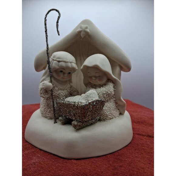 Department 56 Beneath The Christmas Star Nativity Scene Figurine With Glitter Ac - Picture 1 of 7